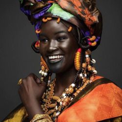 African Woman with african garb